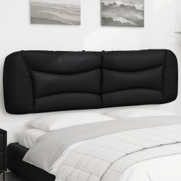Perna pentru tablie pat, negru, 180 cm, piele artificiala GartenMobel Dekor