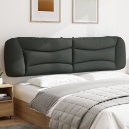 Perna pentru tablie de pat, gri închis, 200 cm, material textil GartenMobel Dekor