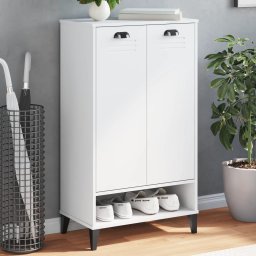 Pantofar „VIKEN”, alb, lemn masiv de pin GartenMobel Dekor