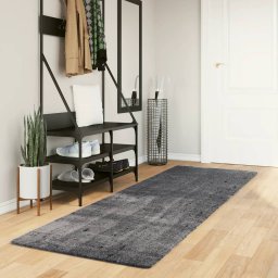 Covor HUARTE, fir scurt, moale si lavabil, antracit, 80x250 cm GartenMobel Dekor
