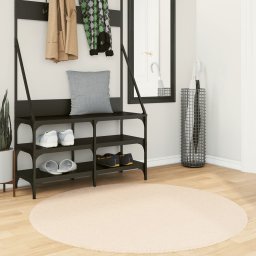 Covor HUARTE, fir scurt, moale si lavabil, bej, Ø 120 cm GartenMobel Dekor