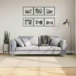 Covor HUARTE, fir scurt, moale si lavabil, crem, 160x230 cm GartenMobel Dekor
