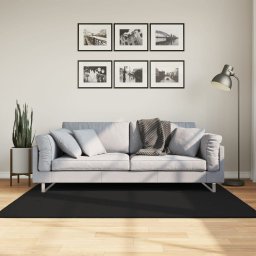 Covor HUARTE, fir scurt, moale si lavabil, negru, 120x170 cm GartenMobel Dekor