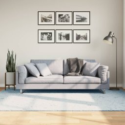 Covor HUARTE, fir scurt, moale si lavabil, albastru, 160x230 cm GartenMobel Dekor