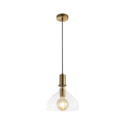 Lustră pe cablu Searchlight 31031-1PB MARGARITA 1xE27/60W/230V alamă