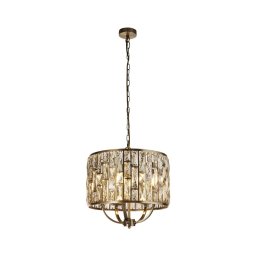 Lustră pe lanț Searchlight 6585-5AB BIJOU 5xE14/60W/230V alamă