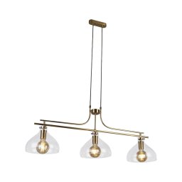 Lustră pe cablu Searchlight 31031-3PB MARGARITA 3xE27/60W/230V alamă