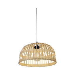 Lustră pe cablu Searchlight 7394CW BALI 1xE27/60W/230V d. 40 cm bambus