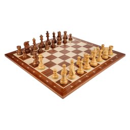 Piese Staunton 6 Dubrovnik cu Tabla de lemn mahon 55 x 55 mm