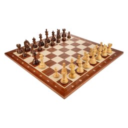 Piese Staunton 6 Columbia cu Tabla de lemn mahon 55 x 55 mm