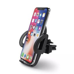 Suport telefon auto DLK3531/00, 52 - 95 mm, montare cu cleme, prindere telefon cu cleme, plastic, negru