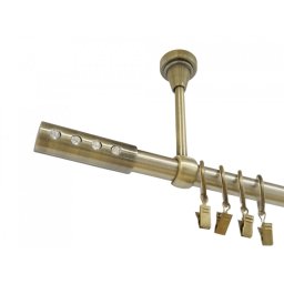 Galerie simpla prindere tavan ALLURE 19 mm aur antic