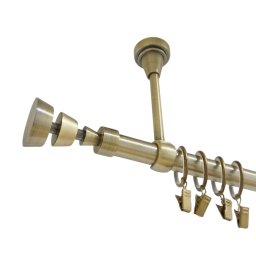Galerie simpla prindere tavan AFINA 19 mm aur antic