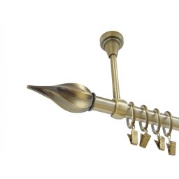Galerie simpla prindere tavan TWISTER 19 mm aur antic
