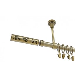 Galerie simpla prindere tavan FLORA 19 mm aur antic