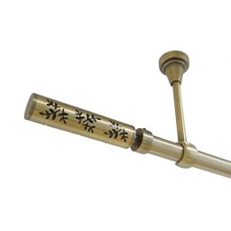 Galerie simpla prindere tavan fara inele FLORA 19 MM aur antic