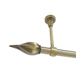 Galerie simpla prindere tavan fara inele TWISTER 19 MM aur antic