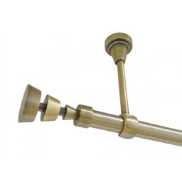 Galerie simpla prindere tavan fara inele AFINA 19 MM aur antic