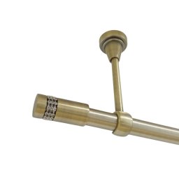 Galerie simpla prindere tavan fara inele XANTOS 19 MM aur antic