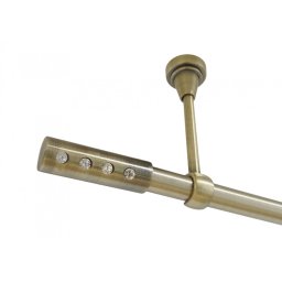 Galerie simpla prindere tavan fara inele ALLURE 19 MM aur antic