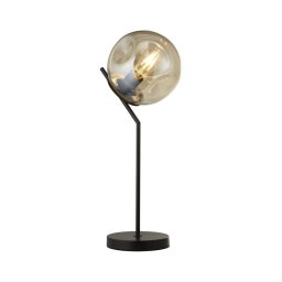 Lampă de masă Searchlight EU22121-1BK PUNCH 1xE27/60W/230V negru