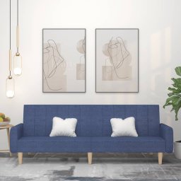 Canapea extensibila cu 2 locuri, albastru, material textil GartenMobel Dekor