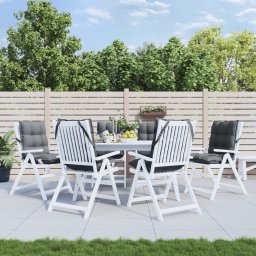 Perne scaun cu spatar mic, 6 buc., antracit, textil oxford GartenMobel Dekor