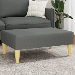 Taburet, gri închis, 77x55x31 cm, material textil GartenMobel Dekor