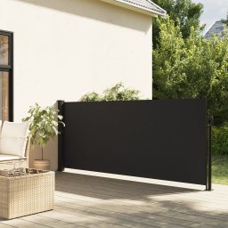 Copertina laterala retractabila, negru, 140x300 cm GartenMobel Dekor