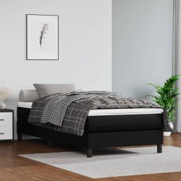 Saltea de pat cu arcuri, negru, 120x190x20 cm, piele ecologica GartenMobel Dekor