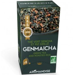 Ceai verde cu orez genmaicha bio 18dz x 2g 36g Aromandise