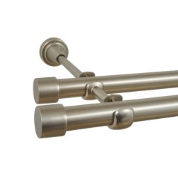 Galerie dubla fara inele CAPACEL 19 mm CROM MAT