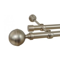 Galerie dubla fara inele KALISTO 19 mm CROM MAT
