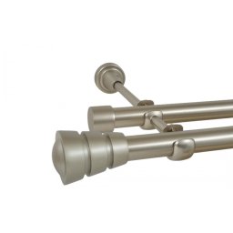 Galerie dubla fara inele CORSO 19 mm CROM MAT