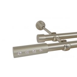 Galerie dubla fara inele ALLURE 19 mm CROM MAT