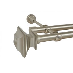 Galerie dubla fara inele VERDI 19 mm CROM MAT