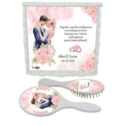 Set Gătit Mireasa, Fuzzy Pink, Personalizat, 3 piese - ILIF404012
