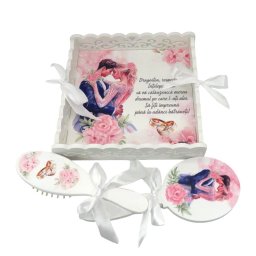 Set Gătit Mireasa, Fuzzy Pink, Nepersonalizat, 3 piese - ILIF404011