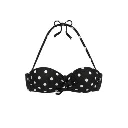 LASCANA Sutien costum de baie negru / alb