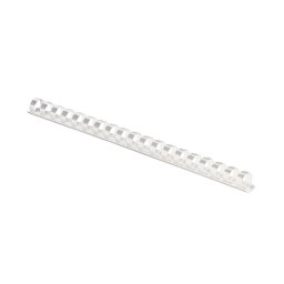 Binding comb 8mm, white, 100 pcs