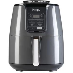 Airfryer Ninja Air AF100EU, 1550W, 4 functii de gatit, 3.8L, gri/negru