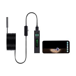 Camera pentru endoscop, Tracer HardWire 5m 8mm LED WiFi, USB, Negru