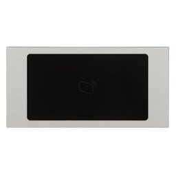 Modul cititor carduri Mifare VTO4202F-MR, Dahua, Aluminiu/Plastic, Interval citire 8 cm, Argintiu