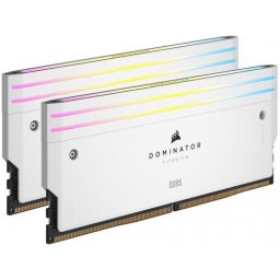 Memorie Dominator Titanium RGB White 64GB DDR5 6400MHz CL 32 Dual Channel