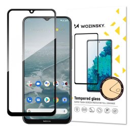 super durable Full Glue tempered glass full screen with frame Case Friendly Nokia G20 black