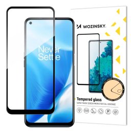 Super Tough Full Glue Tempered Glass Full Screen With Frame Case Friendly OnePlus Nord N200 5G Black