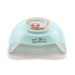 Lampă pentru unghii Led/Uv SUN S8Pro, 268W, mint