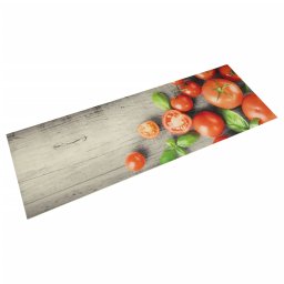 Covor de bucatarie lavabil, model rosii, 60x180 cm, catifea GartenMobel Dekor
