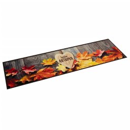 Covor de bucatarie lavabil, model toamna, 60x300 cm, catifea GartenMobel Dekor