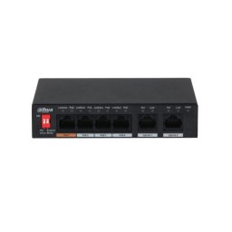 Switch SWT 4 Ports PoE 2xUplink Ports Dahua